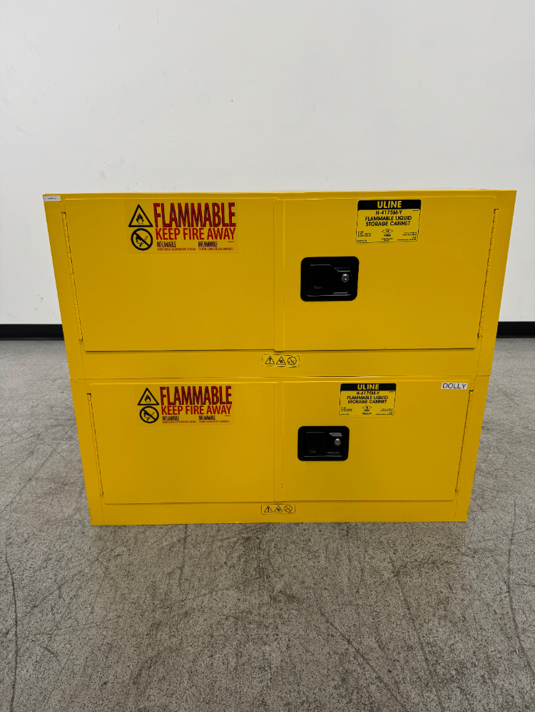 Image of Uline Doublestack 12G Flammable Liquid Storage Cabinet